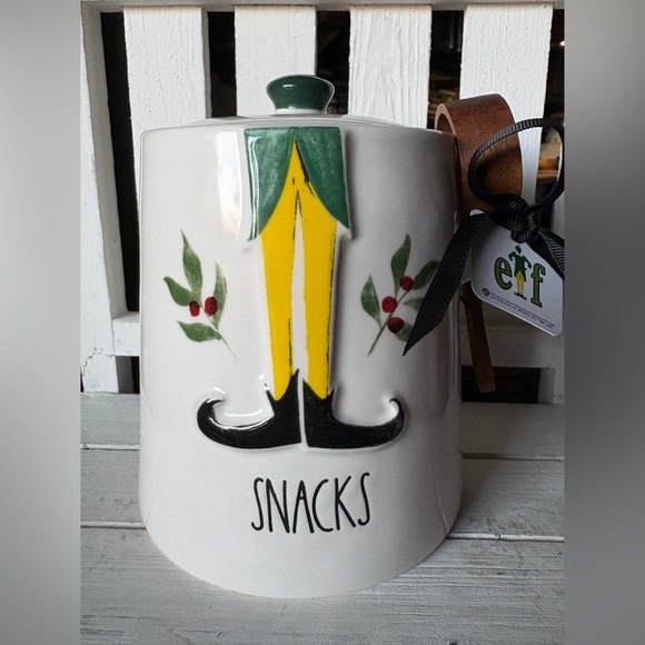 Rae Dunn ELF Snacks Jar - Picture 1 of 5